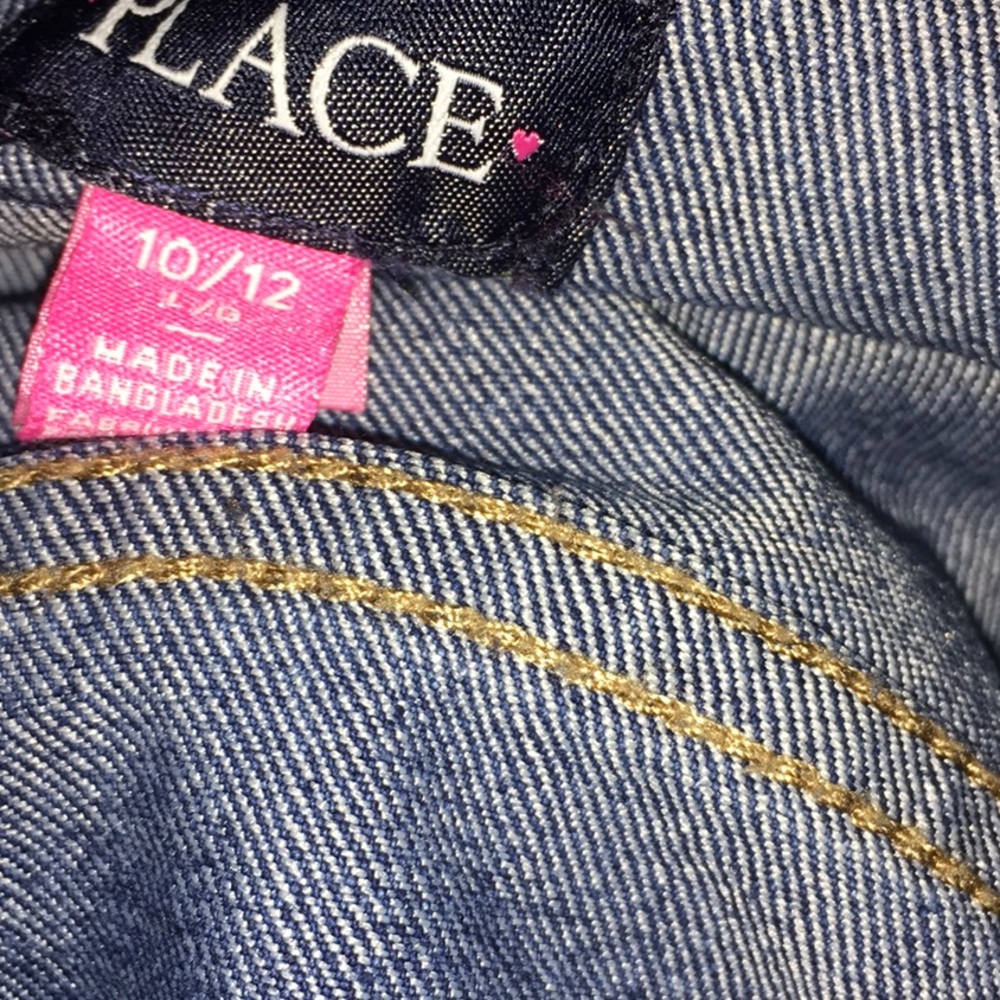 Children Place jean jacket size 10/12 - Picture 6 of 8